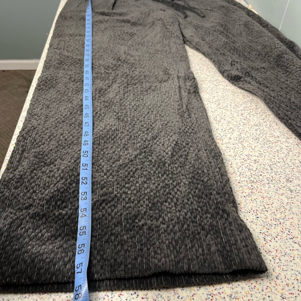 Missing You Already Corduroy Square Neck Jumpsuit Charcoal Gray Women’s Size S - Picture 12 of 12
